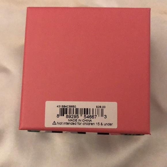 Betsey Johnson Gold Tone & Pastel Purple Ladybug Stud Earrings Crystal Accents - Picture 11 of 12